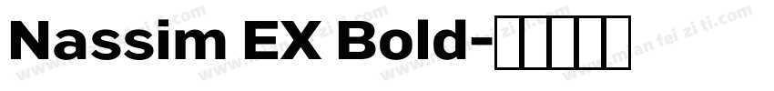 Nassim EX Bold字体转换